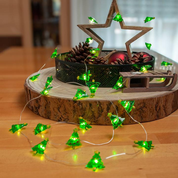Produktbild Lindby Motje LED-Lichterkette, Weihnachtsbäume (3.20 m)