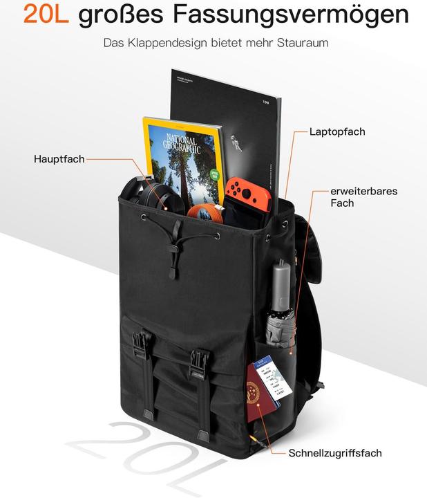 Immagine prodotto Inateck Notebook-Rucksack BP01008 black 20L (20 l)