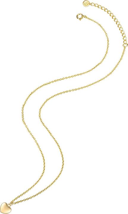 Immagine prodotto Glanzstücke München Catena da donna in argento Sterling e oro giallo da 40,0 cm + 5,0 cm di estensione - 28361 (Argento, 40 - 45 cm)