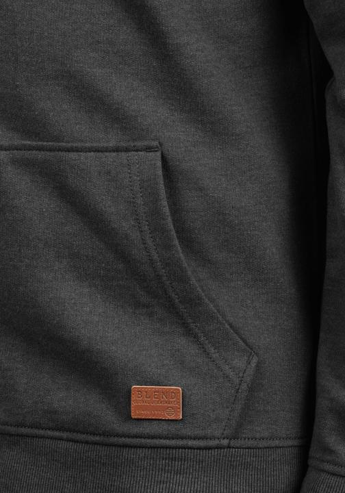 Actual product image Blend Hulker Teddy Men's Zip Up Sweater Zipper Jacket With Teddy Fleece With Hood With Teddy Fur Lin (S)