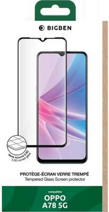 Actual product image Bigben 2.5D glass screen protector for Oppo A78 5G (1 Piece, Oppo A78 5G)