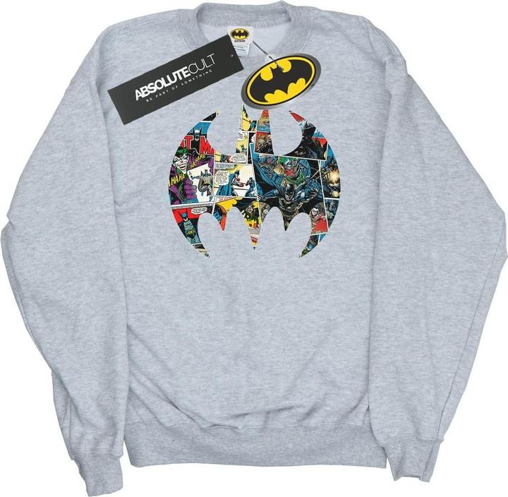 Batman Comic Buch Logo Baumwolle Sweatshirt