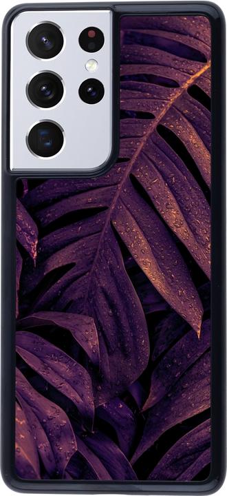 Produktbild PhoneLook Hülle Purple Light Leaves (Samsung Galaxy S21 Ultra 5G)