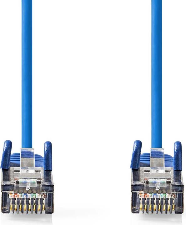 Produktbild Nedis CAT5e-Netzwerkkabel | SF/UTP | RJ45 Stecker | RJ45 Stecker | 20.0 m | Rund | PVC | Blau | Labe (SF/UTP, CAT5e, 20 m)