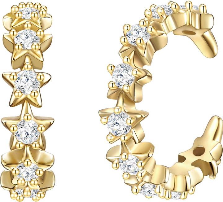 Image du produit Glanzstücke München Femme étoiles argent zirconium or jaune - 24529 (Argent Sterling)