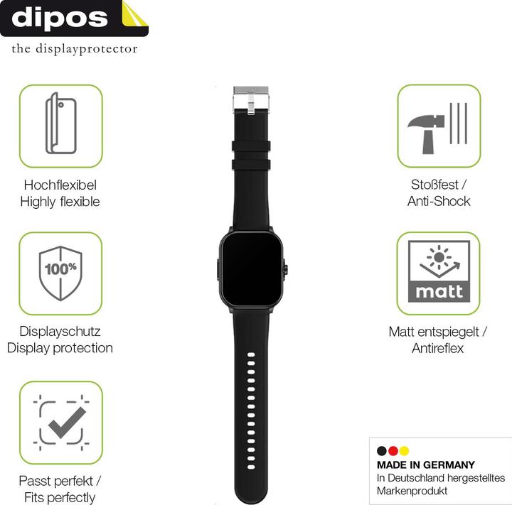 Produktbild Dipos Full Cover Schutzfolie Matt