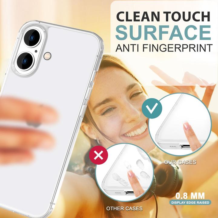 Immagine prodotto Nalia Custodia rigida estremamente sottile da 0,3 mm opaca (Apple iPhone 16)