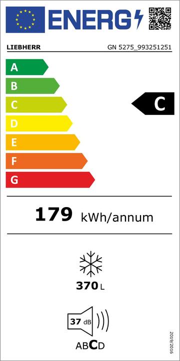 Energie-Label Liebherr Gn 5275-21 (Freistehend, 370 l)