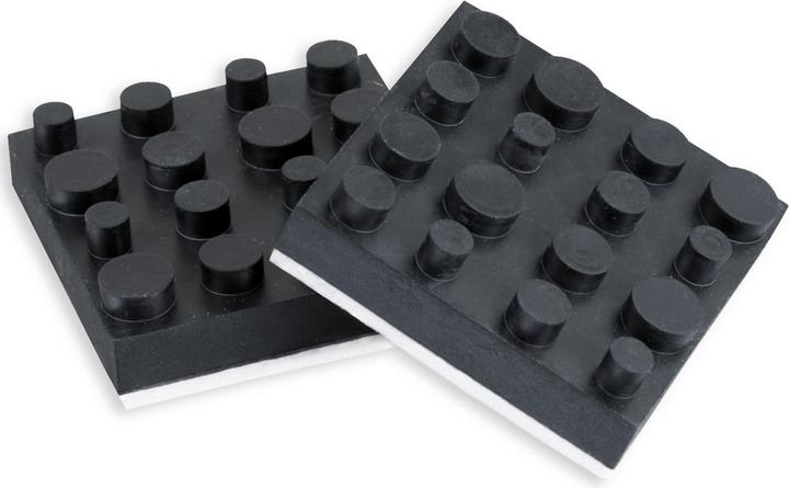 Actual product image Dynavox Antivibe appliance and box feet rubber square 40 x 40 mm set of 4 (Screen protective film)