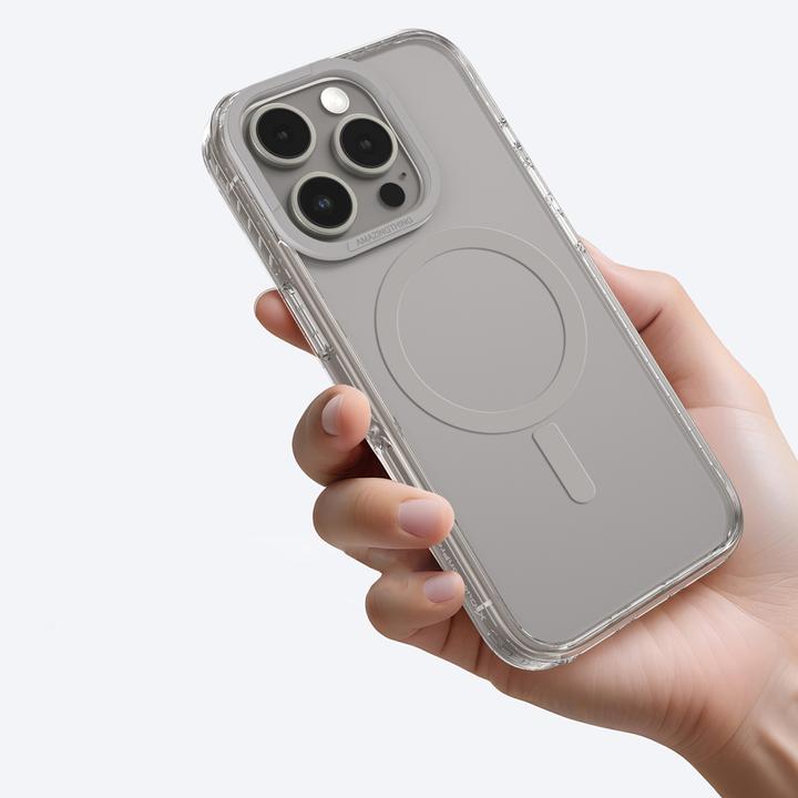 Produktbild Amazingthing Titan Pro Mag Case mit Magnetring für iPhone 16 Pro Max - Grau (Apple iPhone 16 Pro Max)