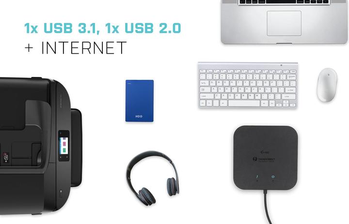 Produktbild i-tec Tb3traveldockpd (Thunderbolt, 1 Ports)