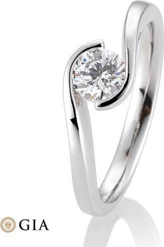Breuning Ring Schwung 0,40-0,60 ct. (57, 585/14 K Gold)