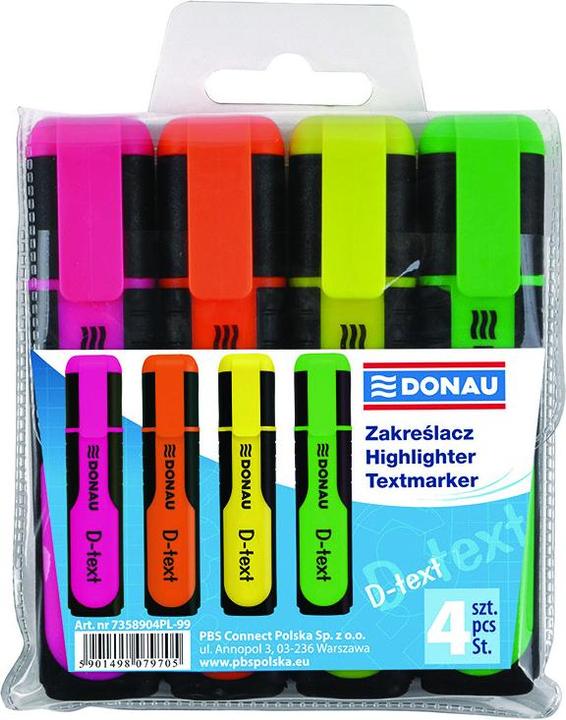 Donau Textmarker d-text, 1-5mm (strich), pink (Pink, 5 mm)