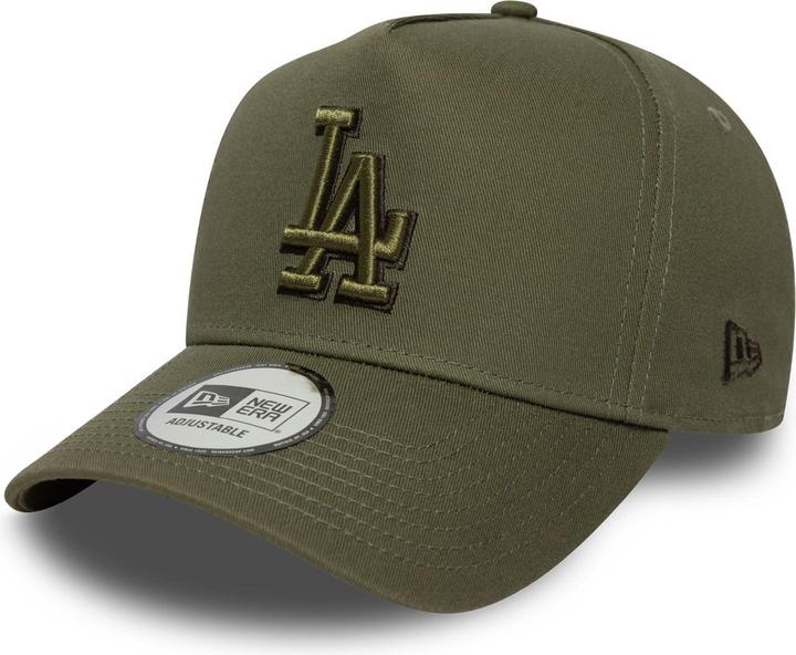 Actual product image New Era A-Frame Trucker Cap Outline Los Angeles Dodgers Oliv