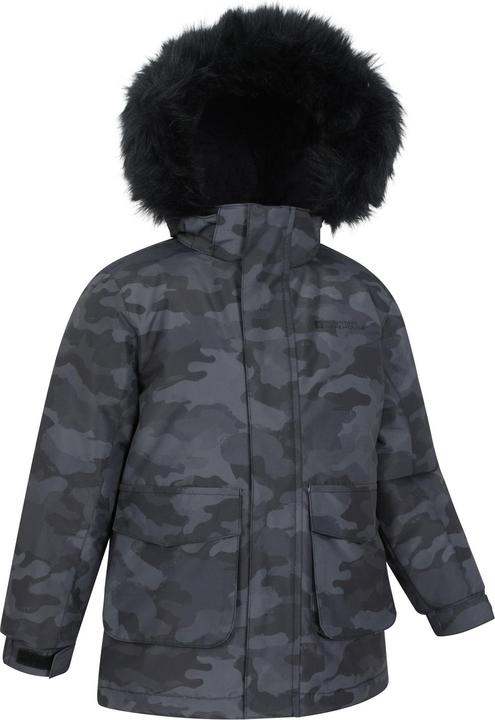 Actual product image Mountain Warehouse Childrens/Kids Ranger Camouflage Water Resistant Jacket (140)
