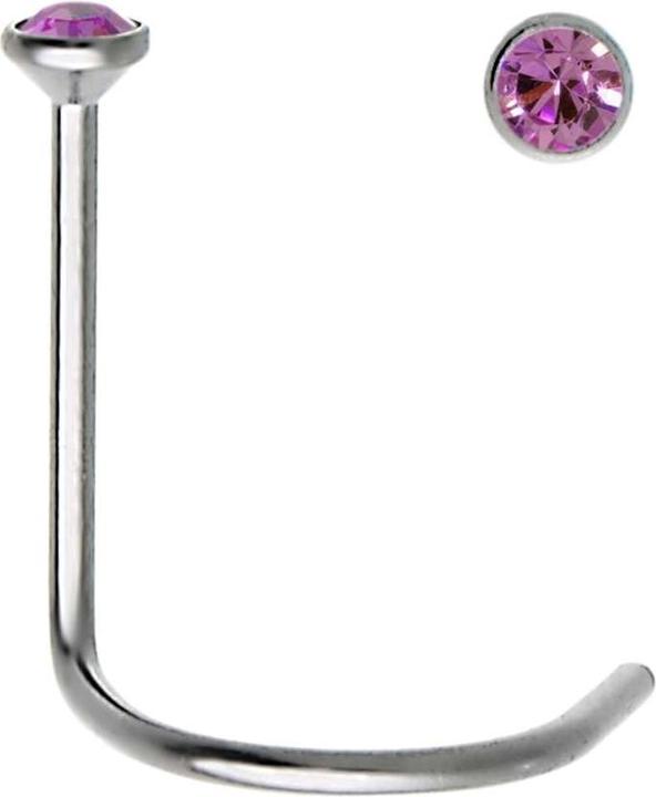 Bijouteria Nasenpiercing (Edelstahl, Kristall)