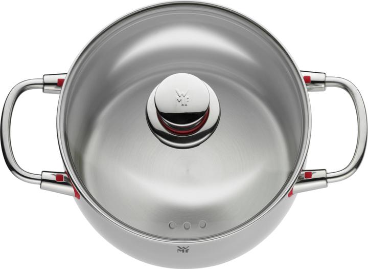 Produktbild WMF Topfset Induktion Kochtopfset 4tlg Glasdeckel QualityOne Edelstahl (20 cm, Pfannenset + Topfset, Edelstahl)