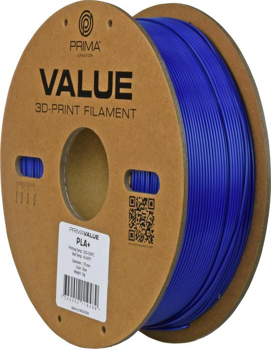 Image du produit Prima Creator PrimaValue PLA+ (PLA, 1.75 mm, 1000 g, Bleu)