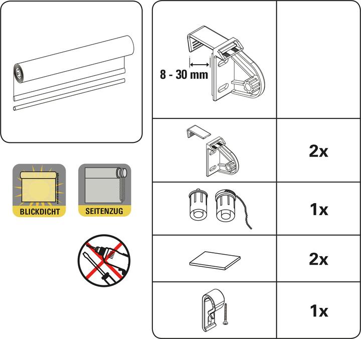 Produktbild Gardinia EASYFIX Rollo Digiprint Weidenkätzchen (50 x 150 cm)