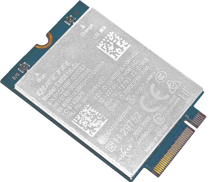 Produktbild Lenovo ThinkPad Quectel EM061K-GL LTE-A CAT6 M.2 LTE WWAN Module f/ T14/T14s/X13 G5 / T16 G3 / L13/L (M.2 A Key)