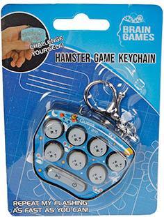 Actual product image Brain Games Hamster Game Keychain