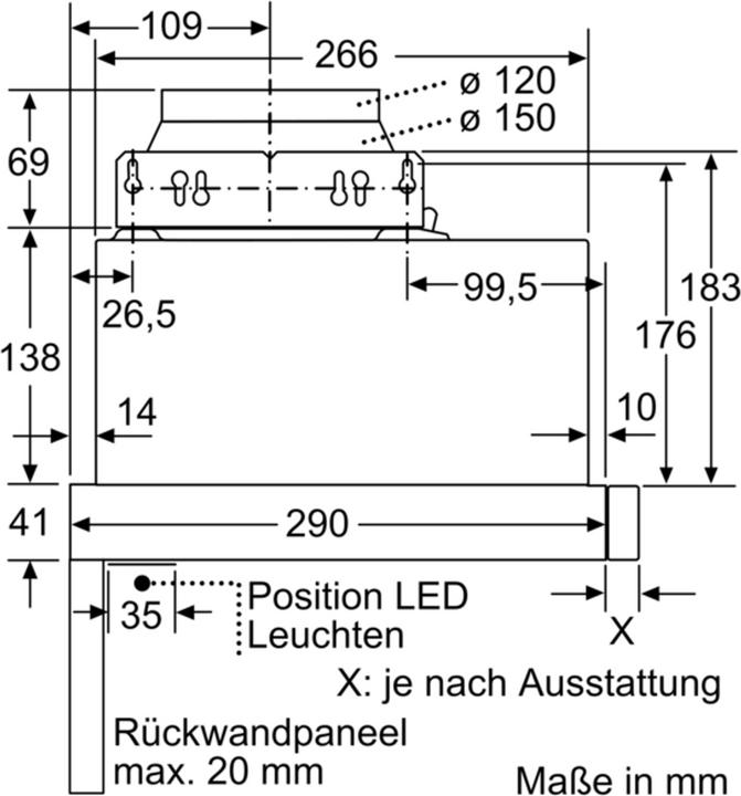 Produktbild Bosch Hausgeräte DFL064W53 (Flachschirmhaube)