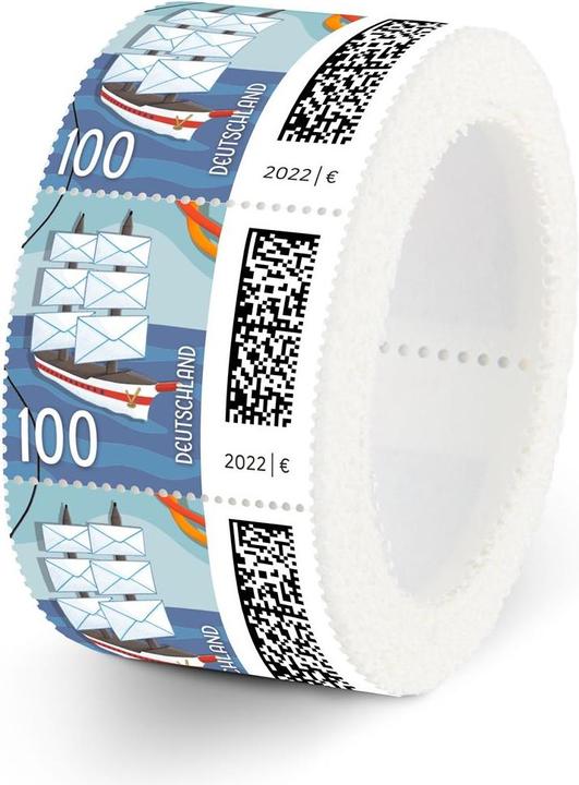Immagine prodotto Deutsche Post 200 francobolli da € 1,00 "Briefsegler" con adesivo ad umido (200 x)