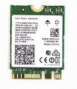 Actual product image Intel AC 8265 (M.2 E Key)