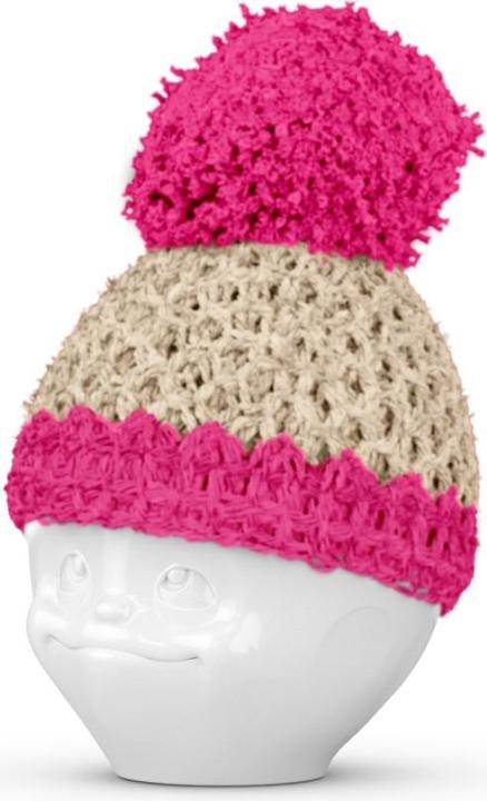 Actual product image 58 Products Egg cup cap ivory / magenta (1 x)