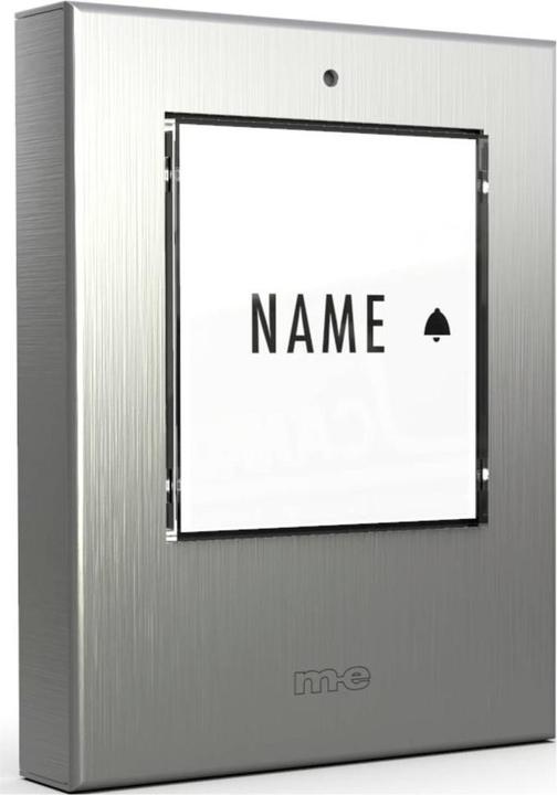 Actual product image M-E Stainless steel bell push with automatic lighting for 1-family house