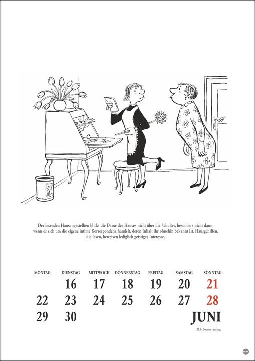 Produktbild Loriot Heile Welt Halbmonatskalender 2026 (Deutsch)
