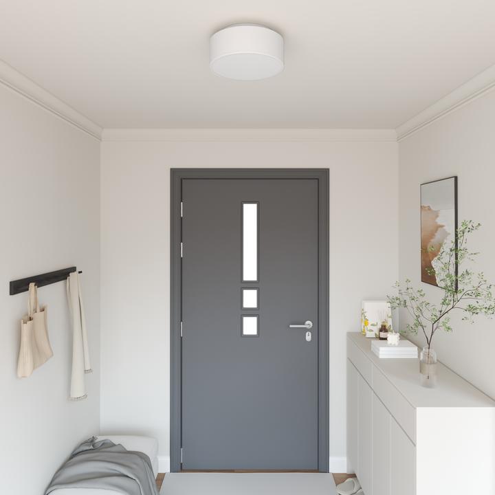 Produktbild VidaXL Deckenleuchten Einbaumontage Weiss Ø 30 cm Stoff E27 (E27)