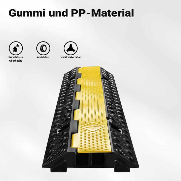 Produktbild Wiltec Kanal Kabelbrücke 15t 30km/h Überfahrschutz 98x24x4,5cm Kabelkanal Kabel (Kabelbrücke, 98 cm)