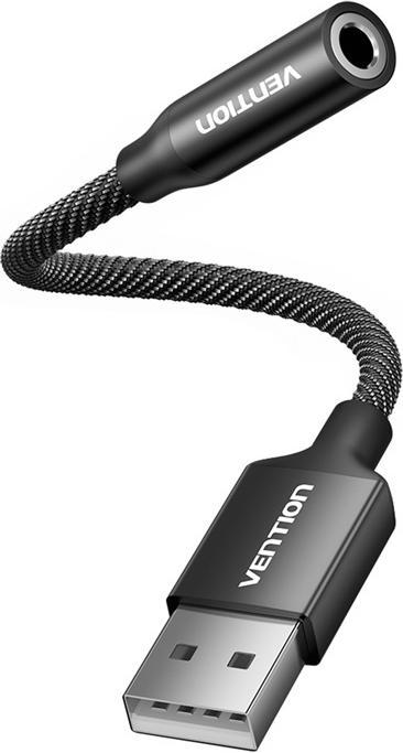 Vention USB Single port External sound card Gome 0.25m (Black) (USB)