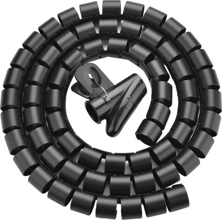 Ugreen Flexibler Kabelkanal Cable Zipper Management 5m (Kabelspiralschlauch, 500 cm)