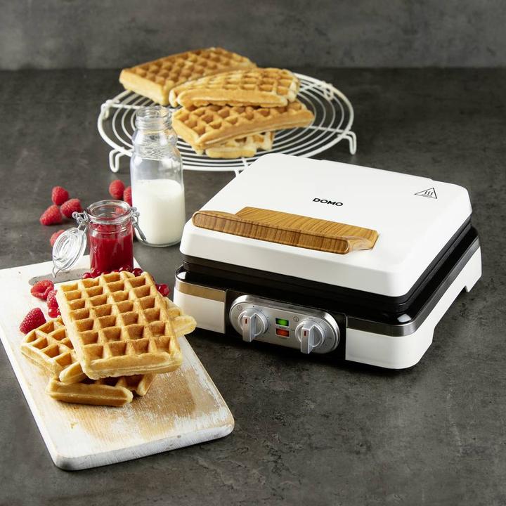 Produktbild Domo WAFFELEISEN – POWDER WHITE Waffeleisen Weiss