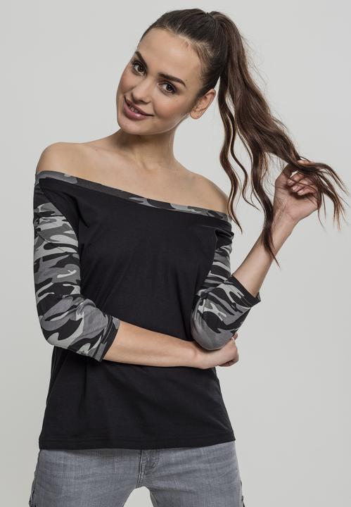 Immagine prodotto Urban Classics Tee Raglan 3/4 da donna a contrasto (XS)