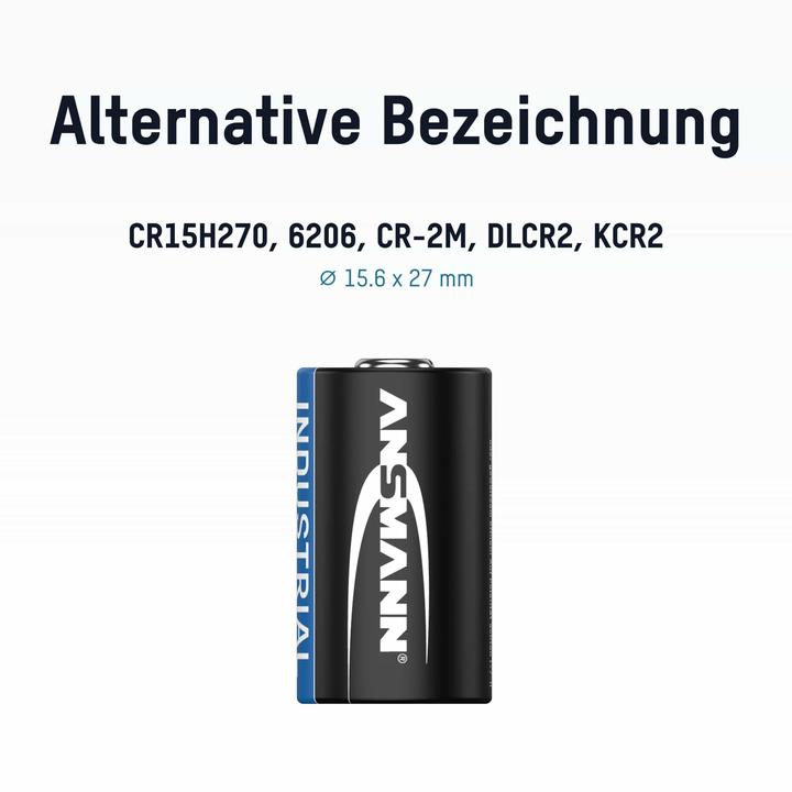 Produktbild Ansmann Batterie CR2 - Li (1 Stk., CR2, 850 mAh)