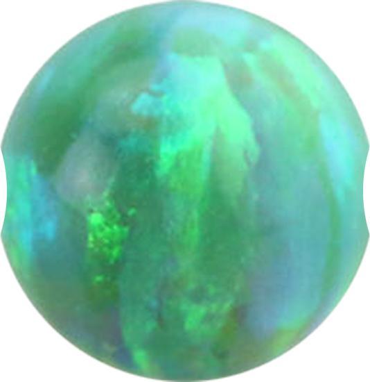 Star Piercing Ball Closure Kugel Opal grün (ohne Messing)
