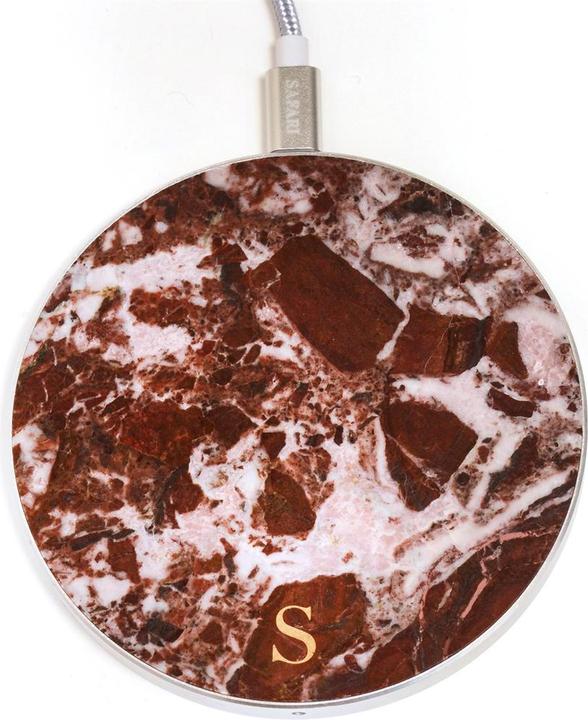 Actual product image Safari Selection Charging station CIRCLE MARBLE bordeaux (10 W)