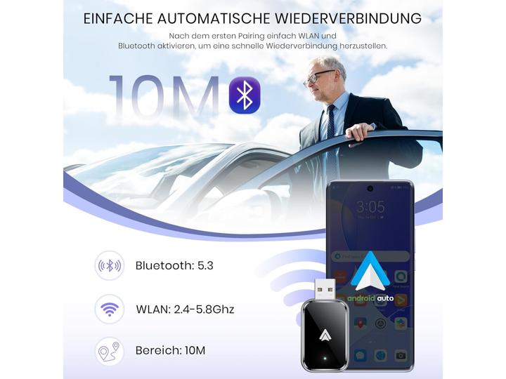 Produktbild PowerGuard Wireless Android Auto Dongle