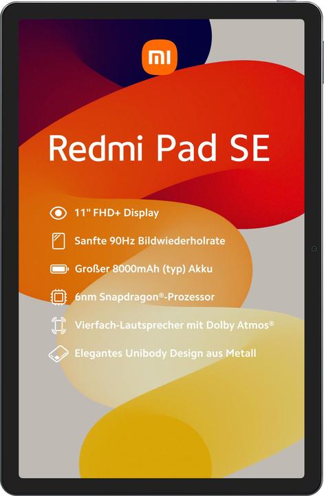 Image du produit Xiaomi Redmi Pad SE (WLAN uniquement, 11", 128 Go, Gris graphite)