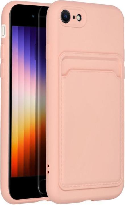 Produktbild OEM Rückwandabdeckung CARD case für IPHONE 7 / 8 / SE 2020 / SE 2022 rosa (Apple iPhone SE (2nd Gen), Apple iPhone 7, Apple iPhone SE (3rd Gen))