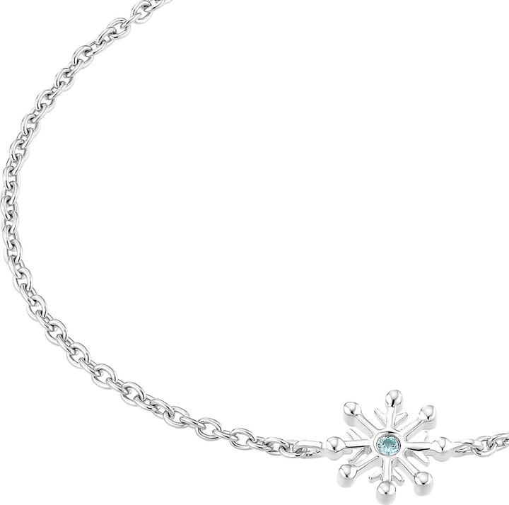 Actual product image Prinzessin Lillifee Arm jewellery for girls, 925 sterling silver, zirconia synth. | snowflake (12 cm, 925 silver)