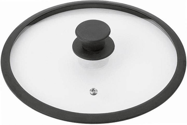 Image du produit Krüger Couvercle en verre Saphir bord silicone Ø16cm (16 cm, Verre)