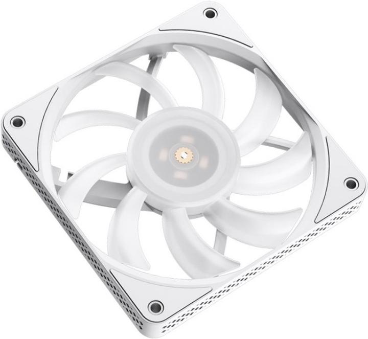 Actual product image Jonsbo HF1215 Slim PWM fan, ARGB, 120mm - white (120 mm, 1 x)
