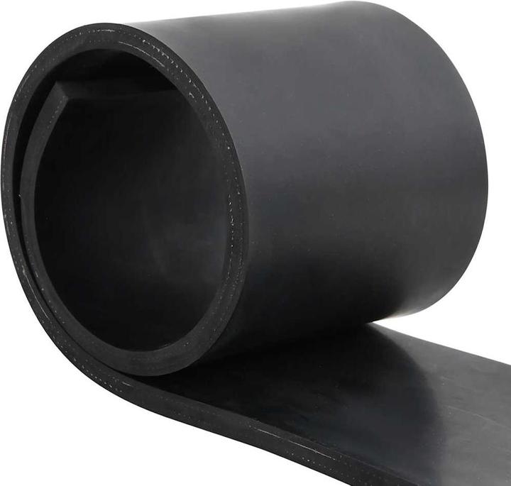 Produktbild VidaXL Schürfleiste Gummi Schwarz 80x15x1 cm Schürfleiste Gummilippe