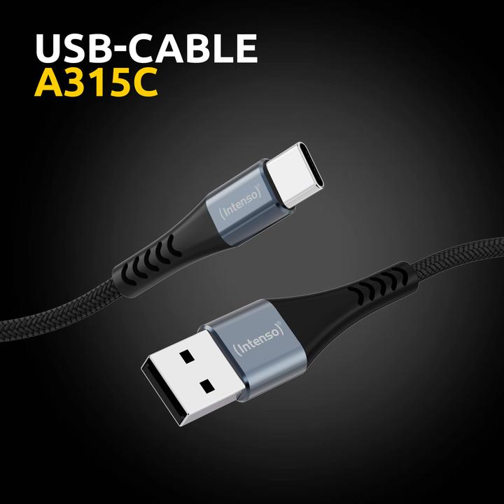 Image du produit Intenso USB A — USB C (1.50 m, USB 2.0, 60 W)