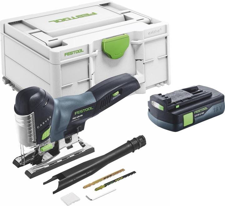 Image du produit Festool CARVEX PSC 420-Basic Scie sauteuse pendulaire sans fil 18 V 120 mm Brushless + 1x batterie