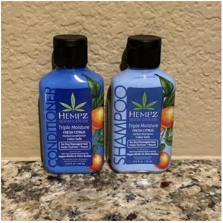 Image du produit Hempz Triple Moisture Herbal Fresh Citrus Shampoo & Conditioner 2.25 oz (Set soin capillaire)